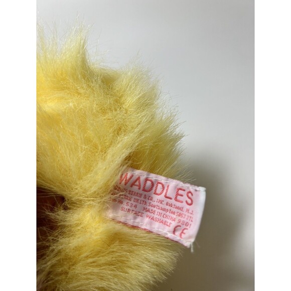RUSS Berrie Chick Waddles Plush Stuffed Animal 11 in Yellow Fluffy Duckling Duck - Picture 12 of 12